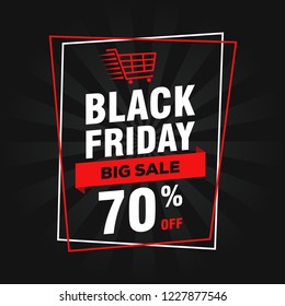 Black Friday Sale Background Design Vector Template