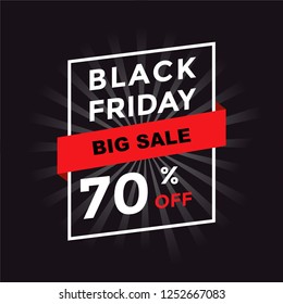 Black Friday Sale Background Design Vector Template