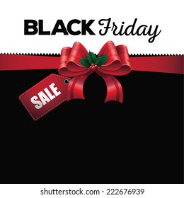 Black Friday sale background. Black design for the Friday after Thanksgiving. EPS 10 vector