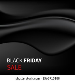 Black Friday Sale background elegant design template. Black Friday vector banner, flyer, tag, poster, wallpaper