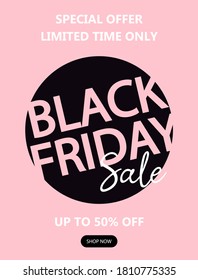 Black friday sale background. Sales, offers and discount banner. Sales banner templates