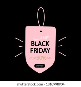 Black friday sale background. Sales, offers and discount banner. Sales banner templates