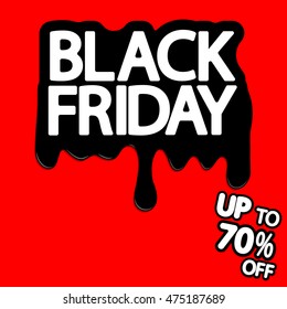 Black Friday, Sale background, special offer, design template, vector illustration 