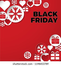 Black friday sale background. Vector illustration and poster