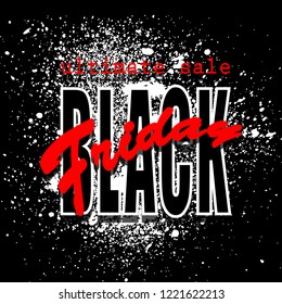 black friday sale background, vector illustration clip-art