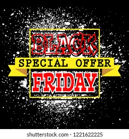 black friday sale background, vector illustration clip-art