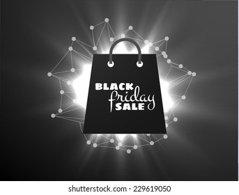 Black friday sale background. Vector eps10.