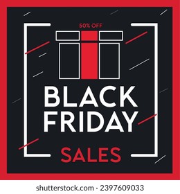 Black Friday sale background Vector illustration