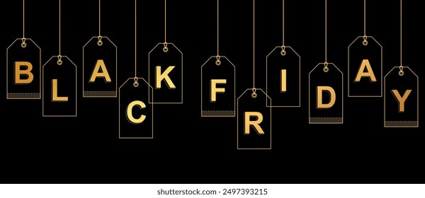 black friday sale background. vector elements
