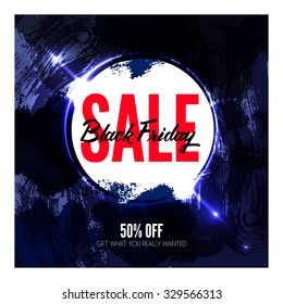 Black Friday sale background. Vector illustration