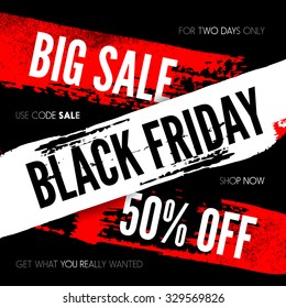 Black Friday sale background. Vector illustration