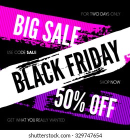 Black Friday sale background. Vector illustration