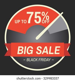 Black friday sale background. Vector illustration