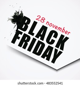 Black Friday sale background. Vector illustration