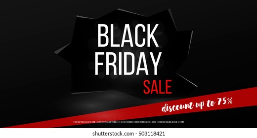 Black friday sale background. Vector illustration