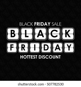 Black friday sale background. Vector illustration