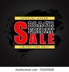 black friday sale background, vector illustration clip-art