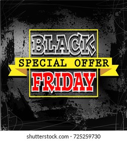 black friday sale background, vector illustration clip-art