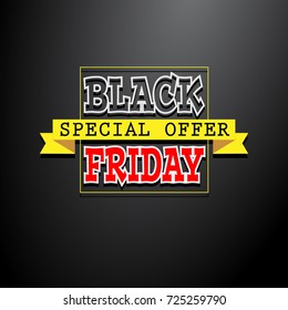 black friday sale background, vector illustration clip-art