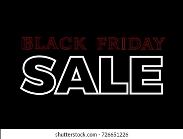 Black friday sale background. Vector illustration