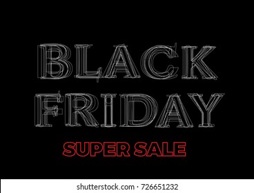 Black friday sale background. Vector illustration