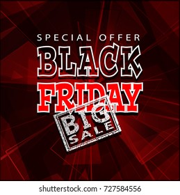 black friday sale background, vector illustration clip-art