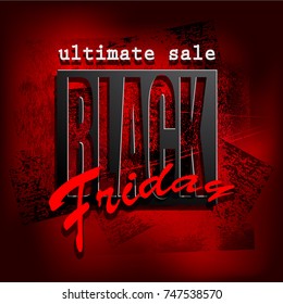 black friday sale background, vector illustration clip-art