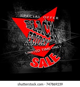 black friday sale background, vector illustration clip-art