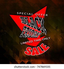 black friday sale background, vector illustration clip-art
