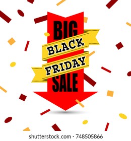 black friday sale background, vector illustration clip-art