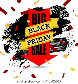 black friday sale background, vector illustration clip-art