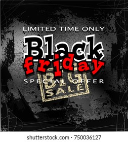 black friday sale background, vector illustration clip-art