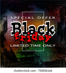 black friday sale background, vector illustration clip-art