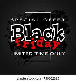 black friday sale background, vector illustration clip-art