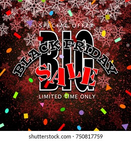 black friday sale background, vector illustration clip-art