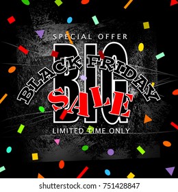 black friday sale background, vector illustration clip-art
