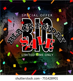 black friday sale background, vector illustration clip-art