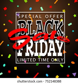 black friday sale background, vector illustration clip-art