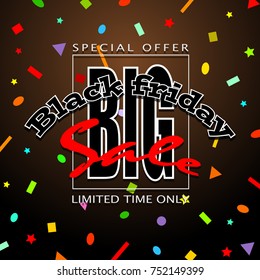 black friday sale background, vector illustration clip-art
