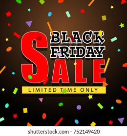 black friday sale background, vector illustration clip-art