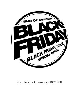 black friday sale badge layout design