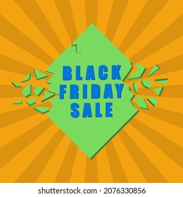 Black friday sale banner. Abstract explosion background. 