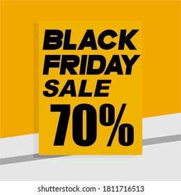 Black friday sale banner and background illustration vector