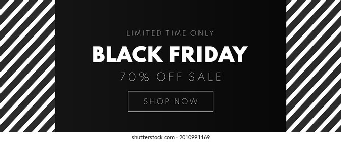 Black Friday Sale Banner. Sale background. Vector illustration