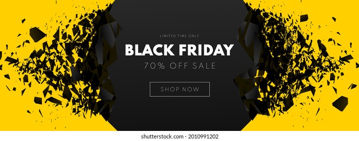 Black Friday Sale Banner. Sale background. Vector illustration