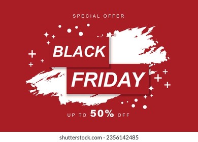Black Friday Sale banner background. Vector illustration.
