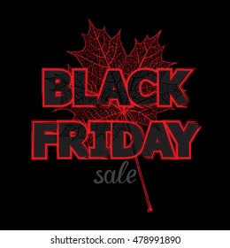 Black friday sale banner background. Vector Illustration