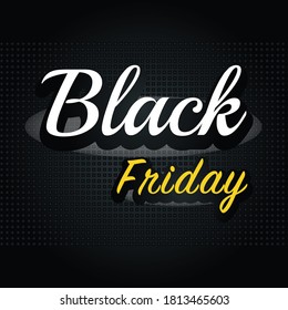 Black friday sale banner. Commercial discount event banner.