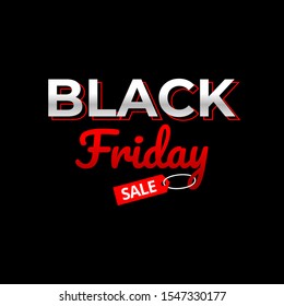 black friday sale banner. design template for promo of discount. vector illustration.