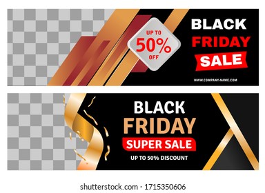 Black friday sale,  sale banner design